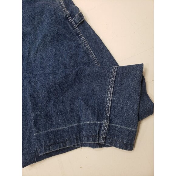 Real Work Wear Overalls Mens 52x32 Bib Carpenter Blue Farmer Engineer Garden - Picture 8 of 14